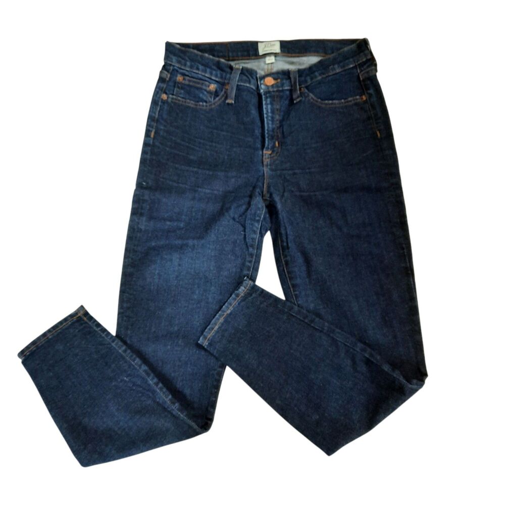 J.Crew Trademark Women's Mid Rise Toothpick Dark Wash Jeans Size 29
